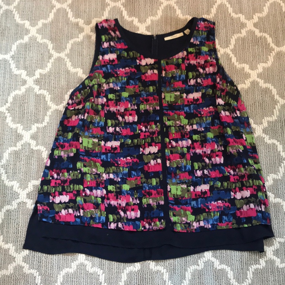 Colorful blouse!